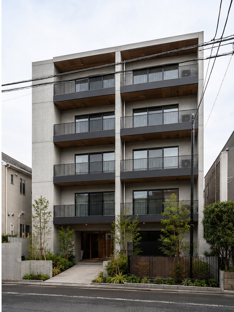 RC造5階建て共同住宅 新築工事一式 施工後